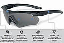 Баллистические тактические очки ESS Crossbow ONE Smoke Grey (димчаті), фото 2