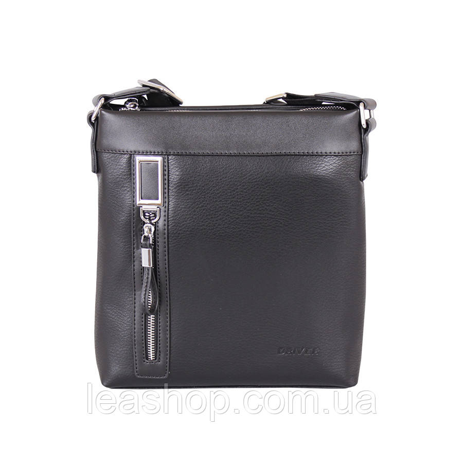 Барсетка зі штучної шкіри de esse DR19462-1070 Чорна, фото 1