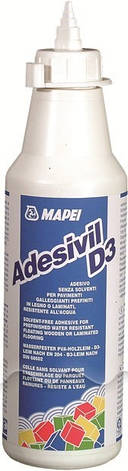 Клей ПВА КОНЦЕНТРАТ для дерев'яних поверхонь, стиків ADESIVIL D3 0.5 kg ,Харків, фото 2