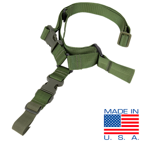 Ремінь стрілецький одноточковий Condor Quick One Point Sling US1008 Олива (Olive)