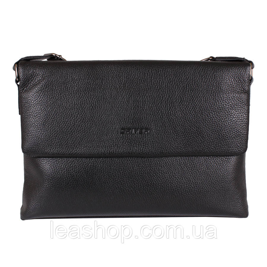 Портфель з натуральної шкіри de esse DRL19383-1 Чорний, фото 1