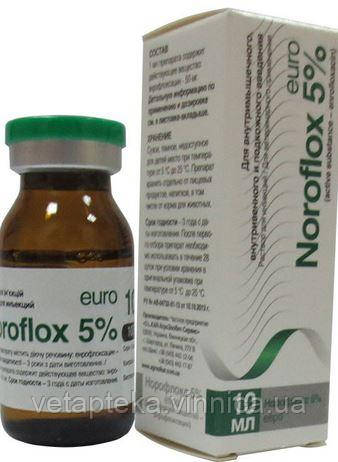 Норофлокс 5% ін., 10мл, фото 1