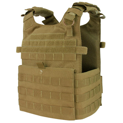 Плитоноска тактична молле чохол Condor Gunner Lightweight Plate Carrier 201039 Coyote Brown, фото 1