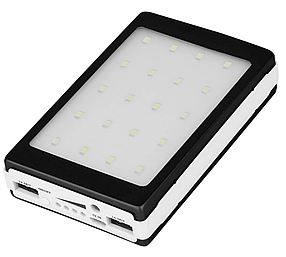 Набір для паяння Power BANK під 5x18650 акумулятори з сонячної зарядкою і світлодіодною панеллю