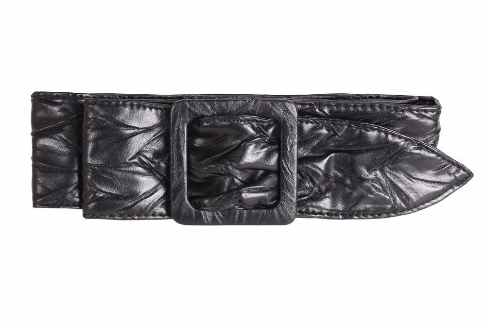 Женский ремень Dori черный шириной 6,5см, фото 1