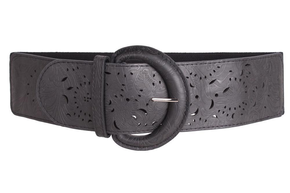 Ремень женский Dori черный шириной 7,5см, фото 1