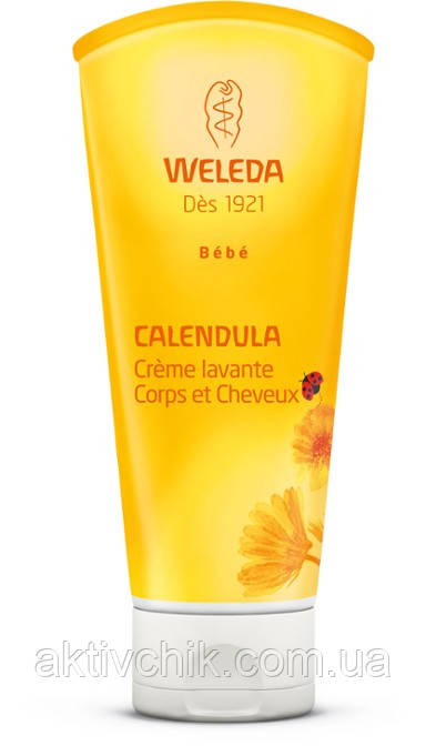 Дитячий шампунь-гель для волосся і тіла Weleda (Веледа) "Календула" Calendula Waschlotion & Shampoo200 мл