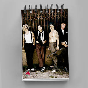 Блокнот А6 Red Hot Chili Peppers на пружині 004