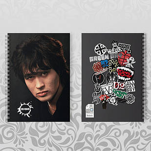 Блокноти А6 Віктор Цой на пружині