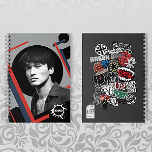 Блокнот А6 Віктор Цою на пружині 002