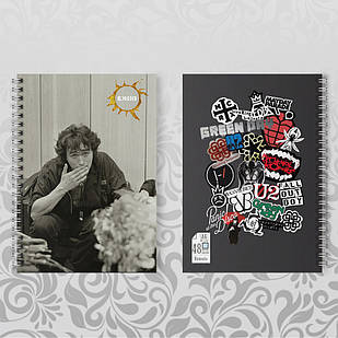 Блокнот А6 Віктор Цою на пружині 003