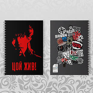 Блокнот А6 Віктор Цою на пружині 004