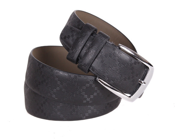 Мужской ремень Dovhani черный 35мм, фото 1