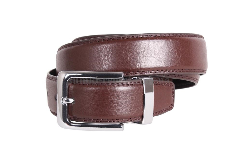 Брючный мужской ремень коричневый, фото 1