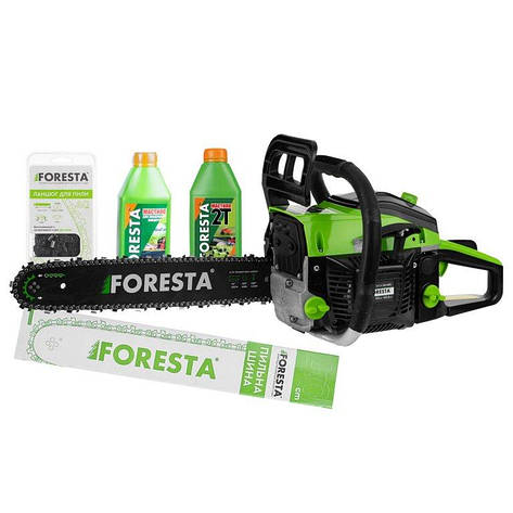 Бензопила ланцюгова Foresta FA-40S + Пиляльна шина + Ланцюг + 2 олії БЕЗКОШТОВНА ДОСТАВКА, фото 2