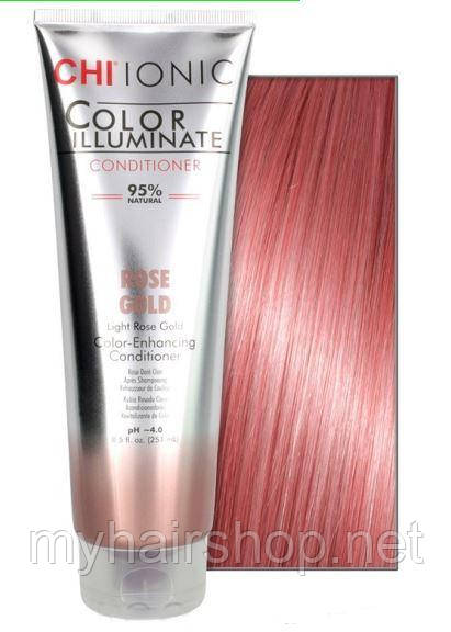 Відтінковий кондиціонер "Рожеве Золото" CHI Ionic Color Illuminate Conditioner ROSE GOLD 251 мл