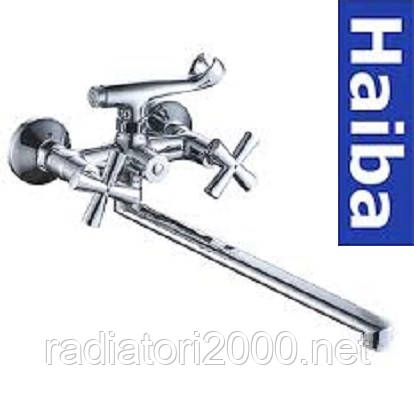 Змішувач для ванни довгий ніс HAIBA SENTOSA EURO (CHR-006)