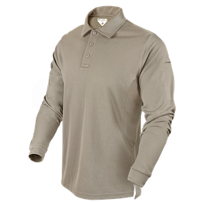 Тактичне поло на довгий рукав Condor Performance Long Sleeve Tactical Polo 101120 Medium, Sand (пустельний)