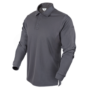 Тактичне поло на довгий рукав Condor Performance Long Sleeve Tactical Polo 101120 Medium, Graphite (Сірий)