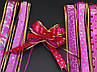Бант для упаковки подарунків на затяжках декоративний Колір рожевий. 6х14 см, фото 2