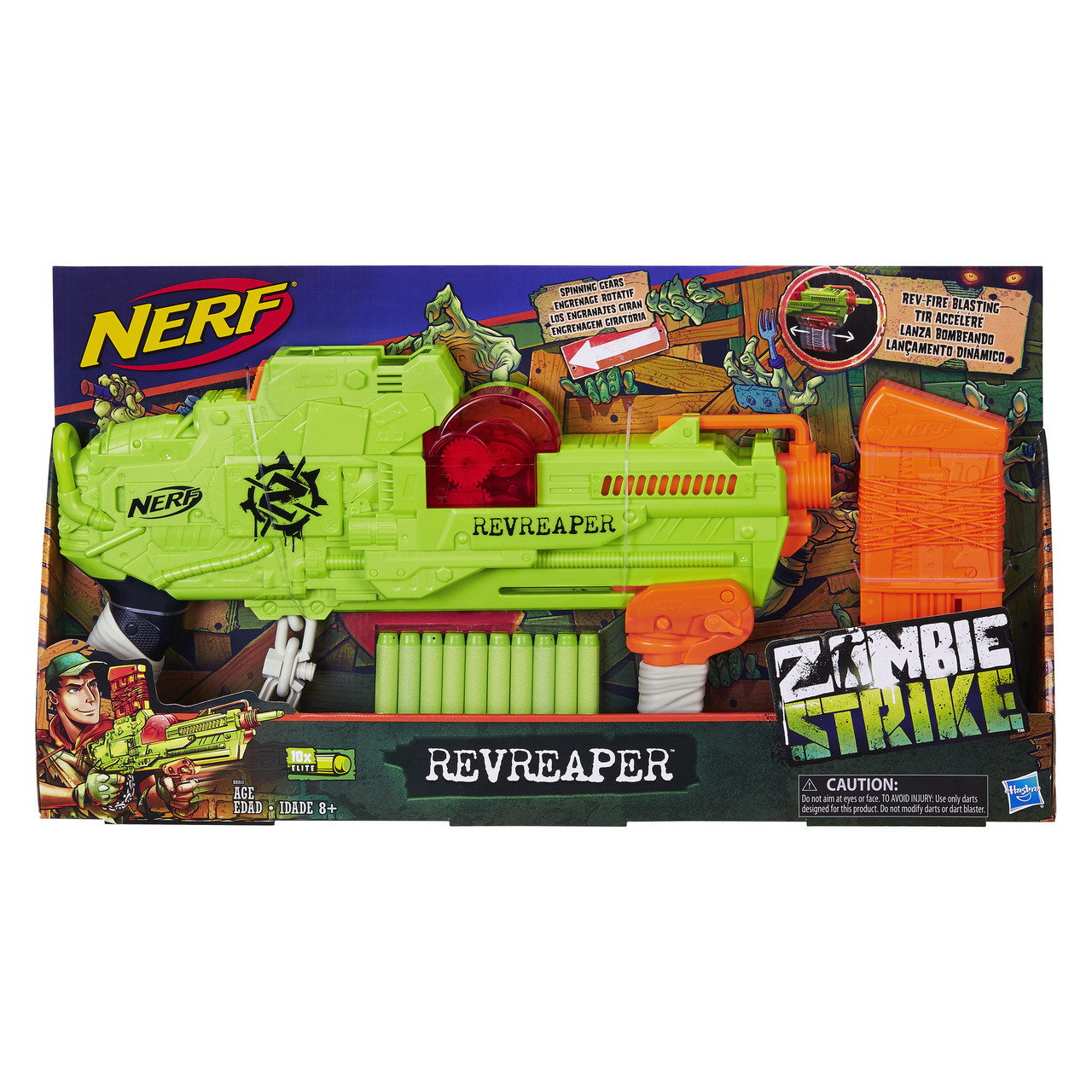 Бластер Нерф Зомбі Ревріпер Nerf Zombie Strike RevReaper Blaster Hasbro E0311