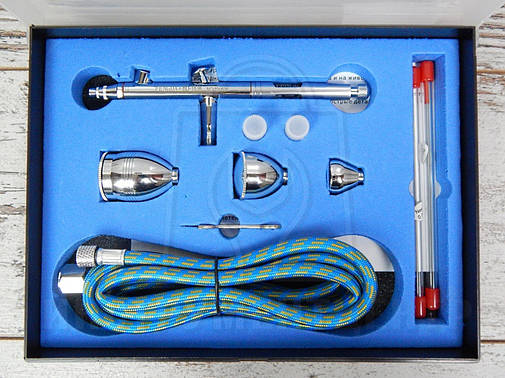 Набір для аерографії 0,3/ 0,5/ 0,8 мм FENGDA BD-183K, фото 1