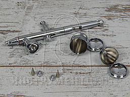 Набір для аерографії 0,3/ 0,5/ 0,8 мм FENGDA BD-183K, фото 5