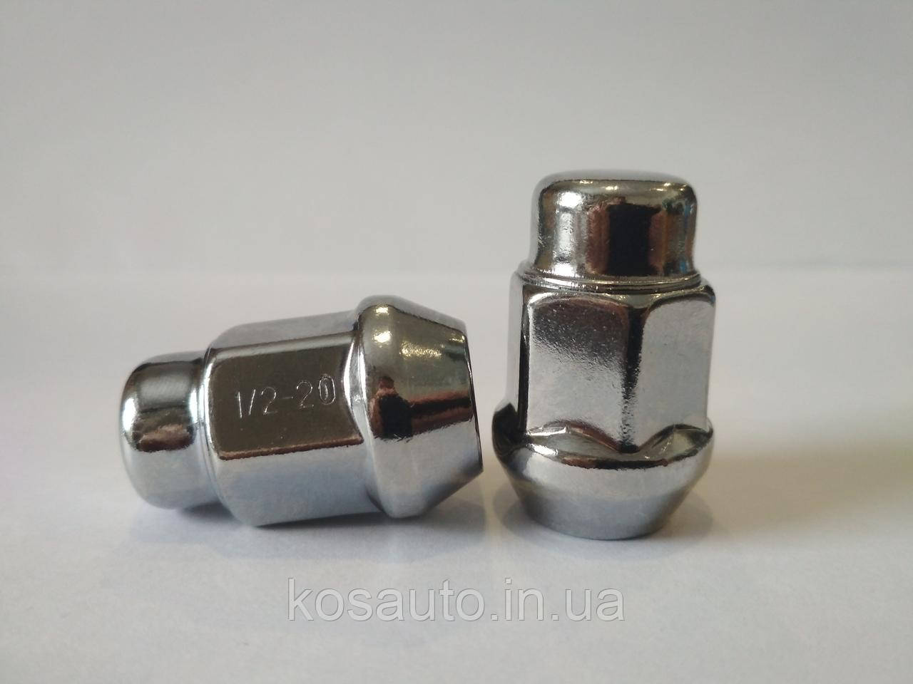 Гайка колесная 1/2"-20 Конус Хром ключ 19 Jeep - фото 1 - id-p1125307497