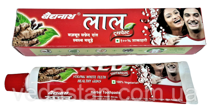 Зубна паста Ред, Red - зміцнення зубів і ясен, профілактики пародонтозу, усунення зубного нальоту, 100 мл, фото 1