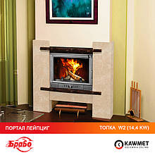 Портал для камина БРАВО Лейпцих + каминная топка KAWMET W2