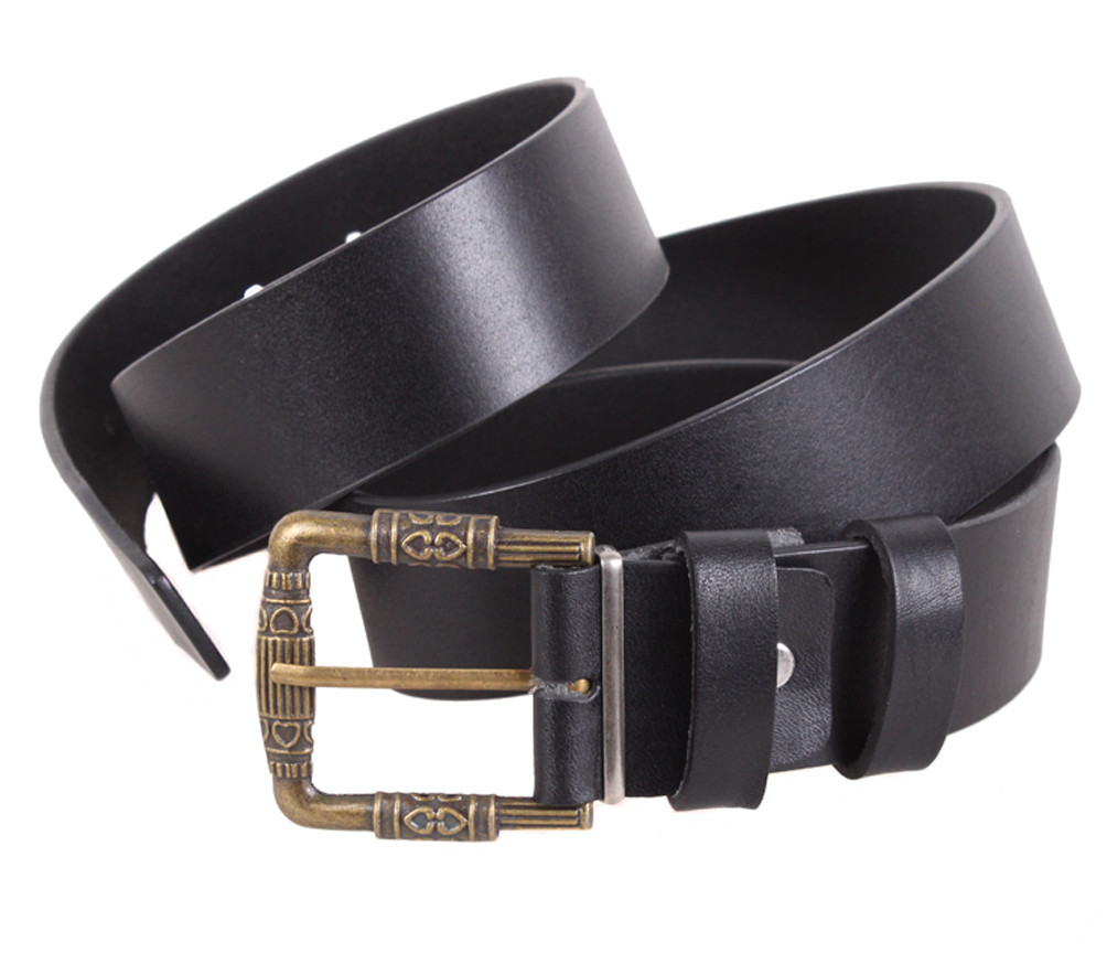 Женский кожаный ремень, черный 4 см, фото 1