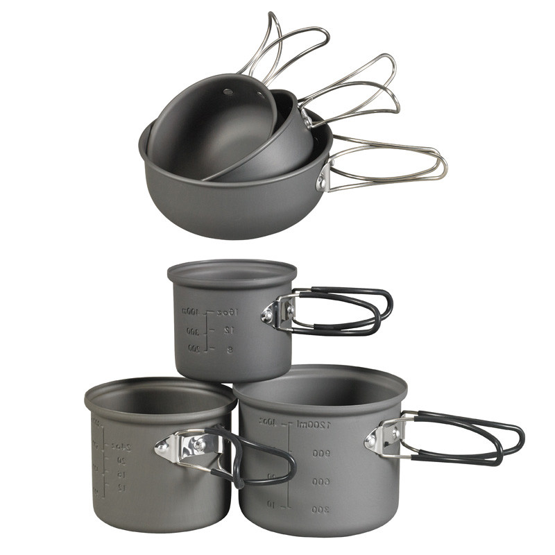 Полевой столовый набор NDUR 6 PIECE ESSENTIALS COOKWARE MESS KIT 22600 Стандартний, фото 1