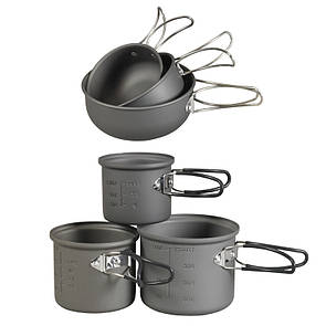 Польовий столовий набір NDUR 6 PIECE ESSENTIALS COOKWARE MESS KIT 22600 Стандартний