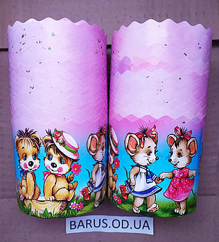 Паперові форми для випікання оптом 110*85 Казкові персонажі