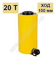 Гідравлічний циліндр з отвором, 20 т, хід 100 мм. HHYG-20100K TLP