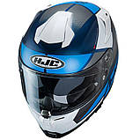 Мотошолом HJC RPHA 70 Debby (блакитний), фото 2