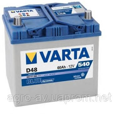 Аккумулятор 60Ah-12v VARTA BD(D48) (232х173х225),L,EN540 - фото 1 - id-p12219469