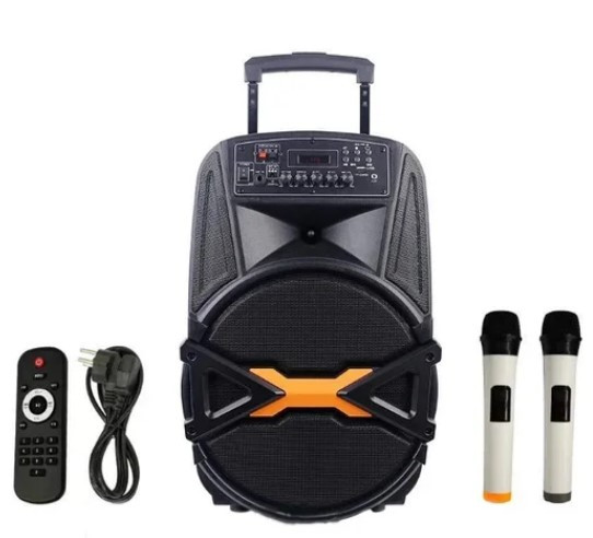 Портативна колонка Temeisheng A15-41 з радіомікрофонами (USB/Bluetooth)