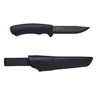 Ніж Morakniv Bushcraft Black Carbon Steel вуглецева сталь, чорний колір, чорний клинок