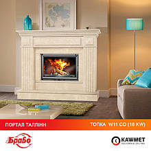 Топка с водяным контуром KAWMET W11 CO + портал камин БРАВО Таллинн