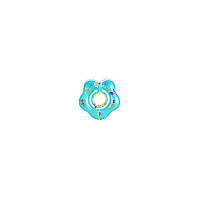 Детский надувной круг-воротничек для плавания TM KINDERENOK, ПВХ Sеа,гол,роз