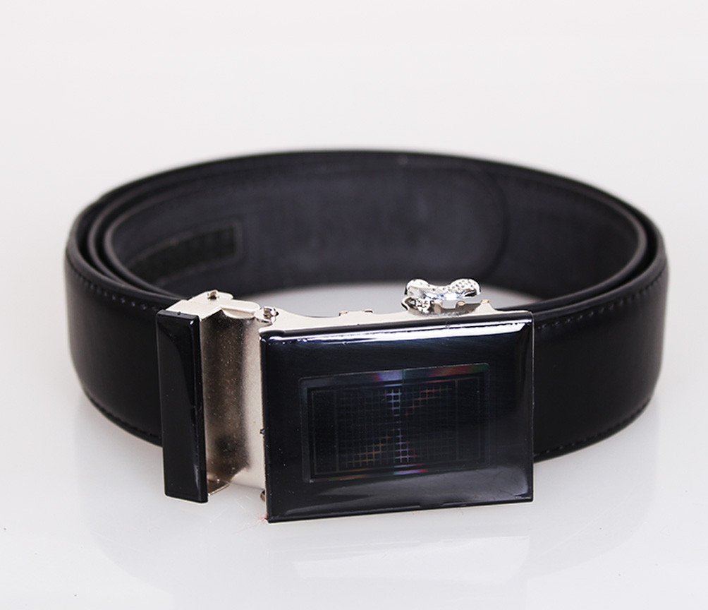 Мужской ремень Dovhani из искусственной кожи, 35 мм черный, фото 1