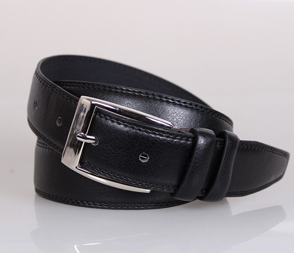 Мужской ремень Dovhani из искусственной кожи, 35 мм черный, фото 1