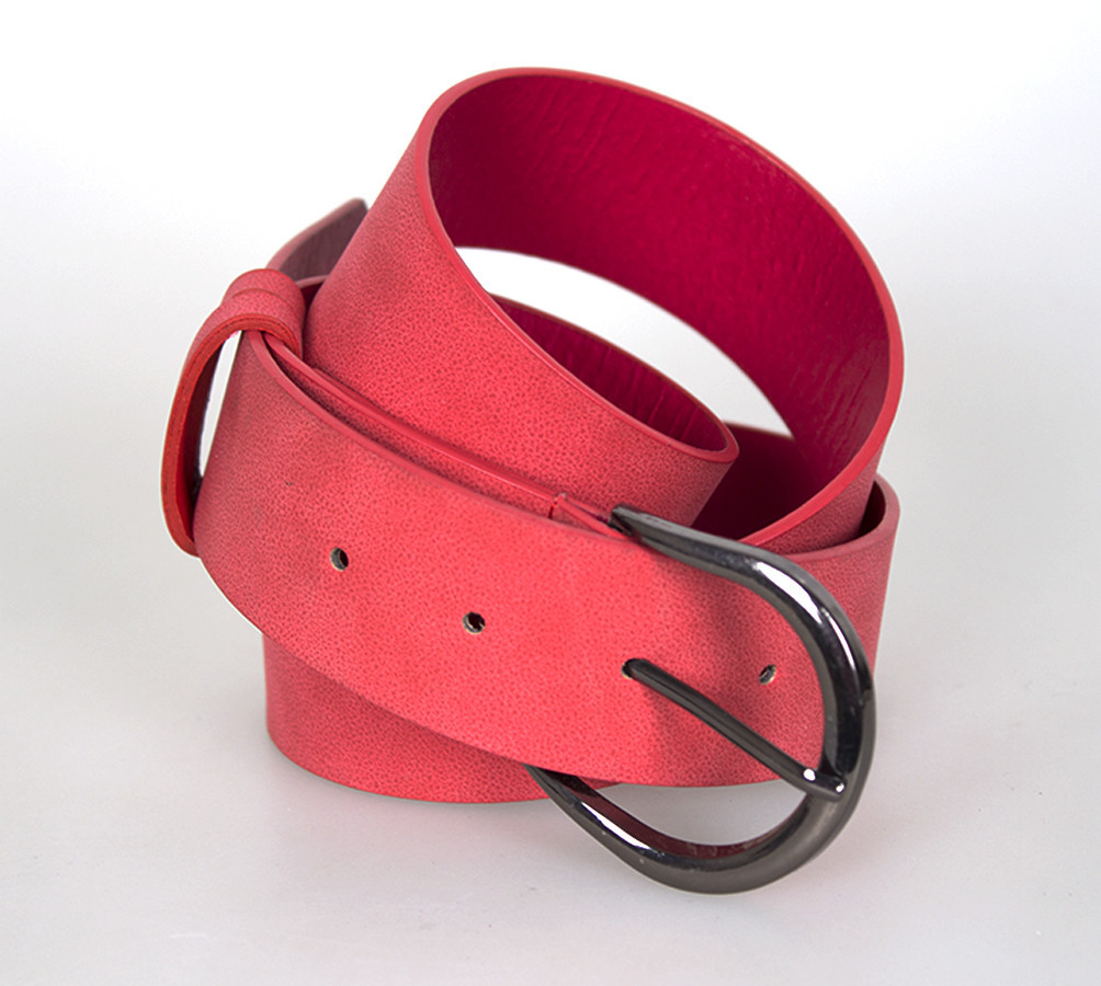 Женский ремень Dovhani из искусственной кожи, 38 мм красный, фото 1