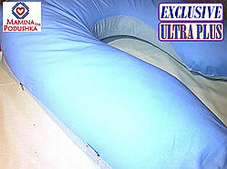 Подушка для вагітних Exclusive ULTRA PLUS, у комплекті наволочка — Поплін/Перкаль