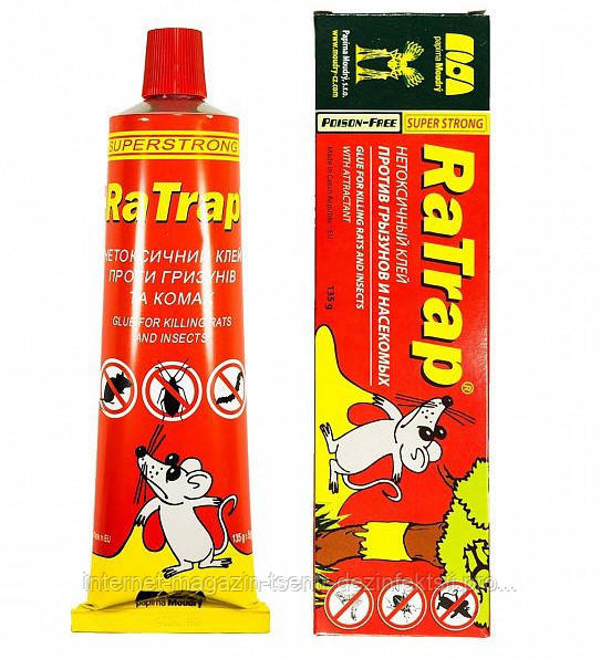 Клей RaTrap (Ратрап) для боротьби з гризунами та комахами-шкідниками, 135 г