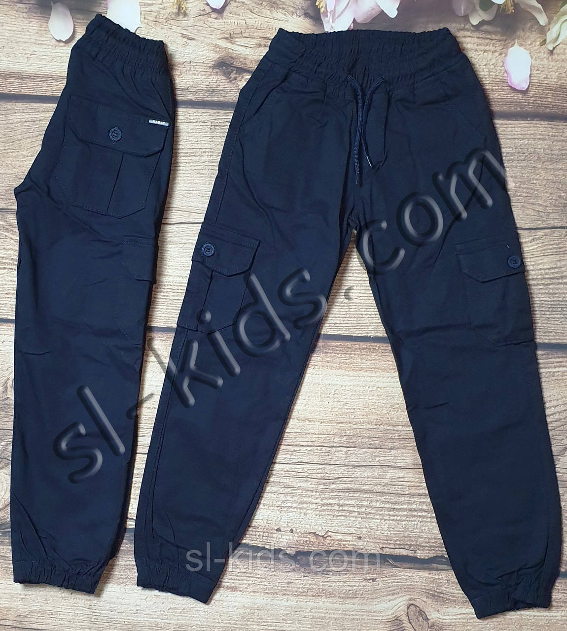Джогери (карго) для хлопчика 11-15 років (темно сині01) роздн пр.Туреччина