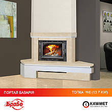 Облицовка камина Браво Бавария + каминная топка KAWMET W6