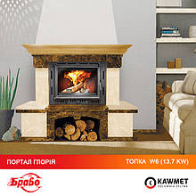 Облицовка камина Браво Глория + каминная топка KAWMET W6