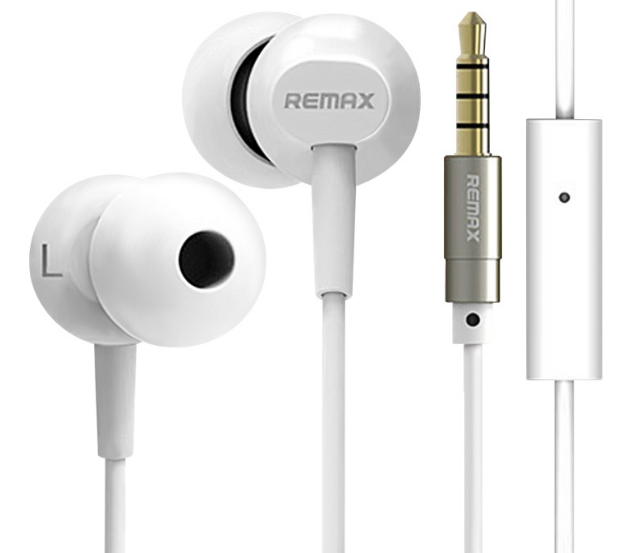 Вакуумні навушники Remax RM-501 Earphone Білі